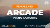 Arcade - Duncan Laurence (Female Key - Piano Karaoke)