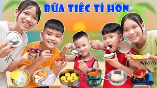 Nấu Cả Thế Giới Bằng Bộ Nồi Siêu Tí Hon ♥ Min Min TV Minh Khoa