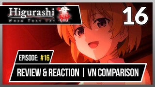 Higurashi Gou: Episode 16 | Review, Reaction & VN Comparison! - Satoko