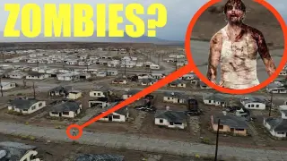 you won't believe what my drone found at this secret desert abandoned Zombie apocalypse ghost town