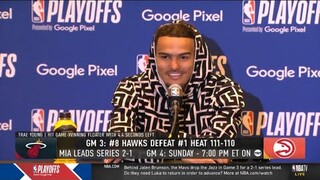 Hawks' star Trae Young: “energy was amazing tonight… it was a rocking crowd from the beginning"