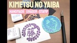DIY Eraser stamp | Wisteria Family Crest | Kimetsu no Yaiba moments | Demon Slayer Craft | Timelapse