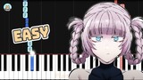 Yofukashi no Uta OP - "Daten" - EASY Piano Tutorial & Sheet Music