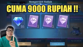 CUMA 9000 RUPIAH !! DAPET 55 DIAMOND DAN 3 TIKET GRATIS UNTUK GACHA SKIN ! BURUAN SIKAT