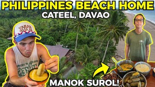 PHILIPPINES BEACH HOME COOKING - Chicken Adobo and Manok Surol! (BecomingFilipino Davao)