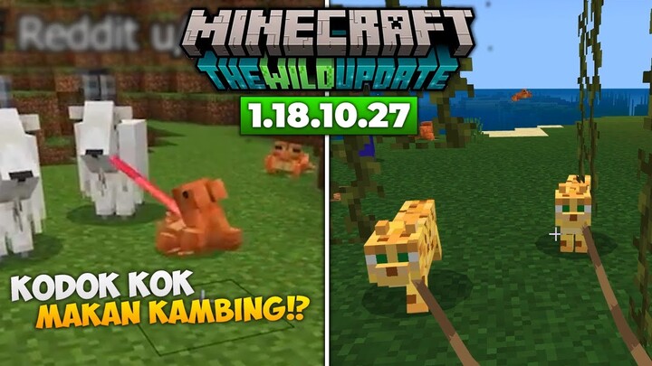 KODOK KOK MAKAN KAMBING? - MCPE BETA TERBARU 1.18.10.27