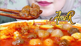 ASMR BAKSO ACI MERCON TULANG RANGU PEDAS | ULUL ASMR MUKBANG INDONESIA