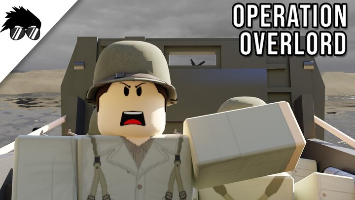 Charging the Beachs of D Day on Roblox | Operation Overlord