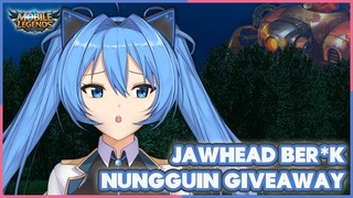 JAWHEAD NUNGGU GIVEAWAY??? MUSUH AUTO PENSIUN?!! [Mobile Legends Bang Bang Indonesia/Youtuber Anime]