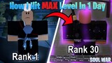 How To Get To Max Level In 1 Day on The New Bleach Game on Roblox | Soul War