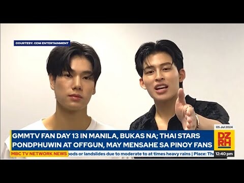 GMMTV Fan Day 13 in Manila, bukas na; Thai stars PondPhuwin at OffGun, may mensahe sa Pinoy fans