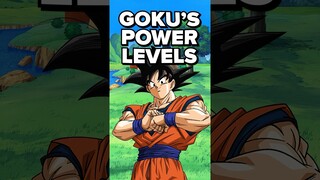 Every Canon Goku Power Level