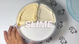 [DIY][ASMR]Mixing three light-colour slime