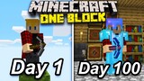 I Survived 100 Days on ONE BLOCK Minecraft.. This is What Happened