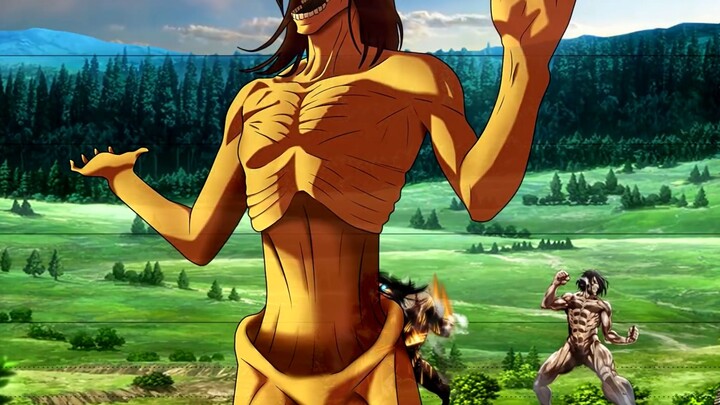 [ Attack on Titan ] Comparison of all of Eren's Titan forms