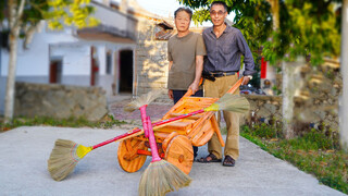 【งานฝีมือ】รถกวาดไซโคลน→ "เป่าสือเจี๋ย" สวยสุดในหมู่บ้าน