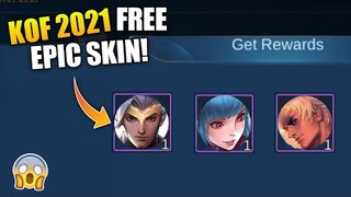 KOF 2021 RELEASE DATE | FREE LIMITED EPIC SKIN (Update no. 2) | MOBILE LEGENDS BANG BANG