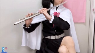 [Komedi Ilahi] Kimetsu no Yaiba OP "Teratai Merah" LiSA Flute [Cosplay Chanahu Bunga Kastanye Jatuh]