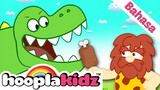 Dinosaurus Kartun | Lagu Dinosauras | HooplaKidz Bahasa | Sajak Anak Anak & Lainnya