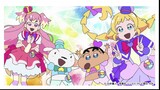 Wonderful Precure Crossover with Crayon Shin-Chan Anime!!