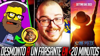 El PEOR HATER de ONE PIECE LIVE ACTION❗️💀 BULOS, MENTIRAS y DESINFORMACIÓN❗️🤮🤮