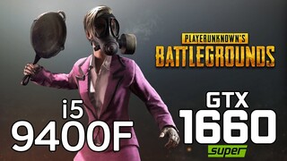 PUBG on i5 9400F + GTX 1660 SUPER 1080p, 1440p benchmarks!