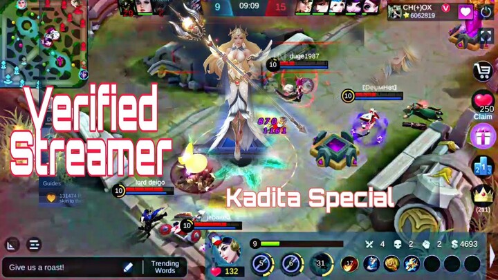 Kadita Special Gameplay / White Robin ( Verified Streamer) Player CH(+) OX / Neak Fighter.
