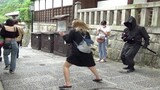 サムライマネキンドッキリ 京都 清水 忍者 /Samurai Mannequin Prank in Japan Ninja