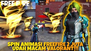 SPIN ANIMASI FREEFIRE 2 JUTA! COMEBACK MODE BOMB SQUAD 5V5!!