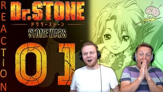 SOS Bros React - Dr Stone Season 2 Episode 1 - Stone Wars Beginning!