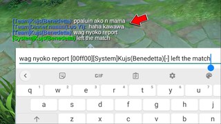 TYPE PRANK "Left the match" (Papaluin ako ni mama)
