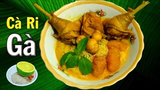 Cà Ri Gà nước cốt dừa khoai mì, Chicken curry recipe
