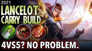 PLAY LIKE KARLTZY WITH THIS NEW LANCE SKIN?? | MLBB | LANCELOT BEST BUILD 2021