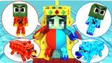 Monster school : Superhero Family Baby Zombie Fire and ICE - Sad Story - Minecraft Animation