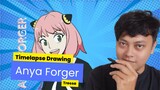 timelapse drawing Anya Forger Teen Version