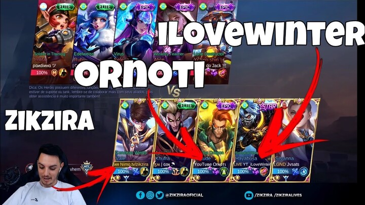 CAI COM ORNOTI E WINTER NO TIME - MOBILE LEGENDS