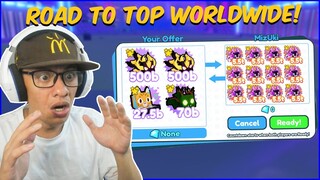 BUYING ALL 'DARK MATTER 404 DEMON 5.5T' ROAD TO TOP WORLDWIDE! ROBLOX PET SIMULATOR X