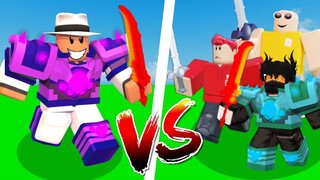 1v1ing Roblox Bedwars Youtubers!
