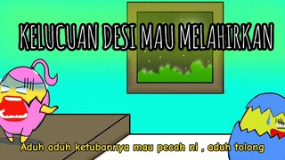 Kelucuan Ketika Desi mau melahirkan | The Tigan Animation