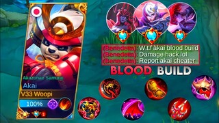 AKAI + 6X RED BUILD = WTF DAMAGE!!! (MUST WATCH) | MLBB