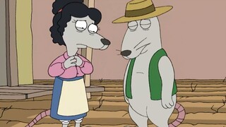 Family Guy: Born as a famous clam, Pete doesn't even let go of the female mice