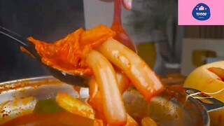 Mukbang mì cay và cơm cuộn Hàn Quốc phần 1 #anngon