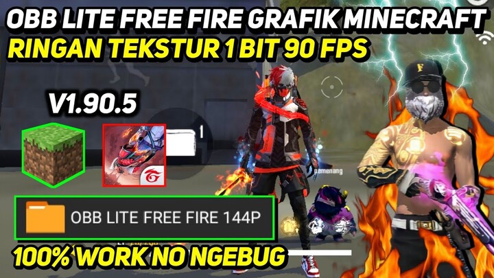 OBB LITE FEE FIRE 1BIT MINECRAFT | OBB LITE FF 1.90.5 MIRIP DI PAKE EKS SAM TERBARU RAM1-2GB LANCAR🔥