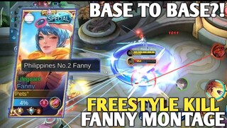 FANNY INSANE FREESTYLE KILL MONTAGE! BASE TO BASE KILL?! | MLBB