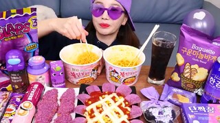 [Mukbang ASMR] Color concept Convenience store Food✨ Homemade Recipe Dessert Eatingshow Ssoyoung