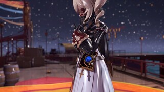 Genshin Impact MMD Evil Fallen Barbara-Dark Flame Wushen Sea Lantern Festival Dance (Mặt nạ mắt)