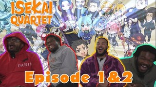This Is Going To Be Hilarious! | Isekai Quartet Episode 1 & 2 Reaction
