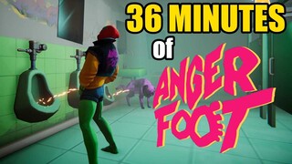 36 Minutes of Anger Foot Gameplay | First Boss Fight