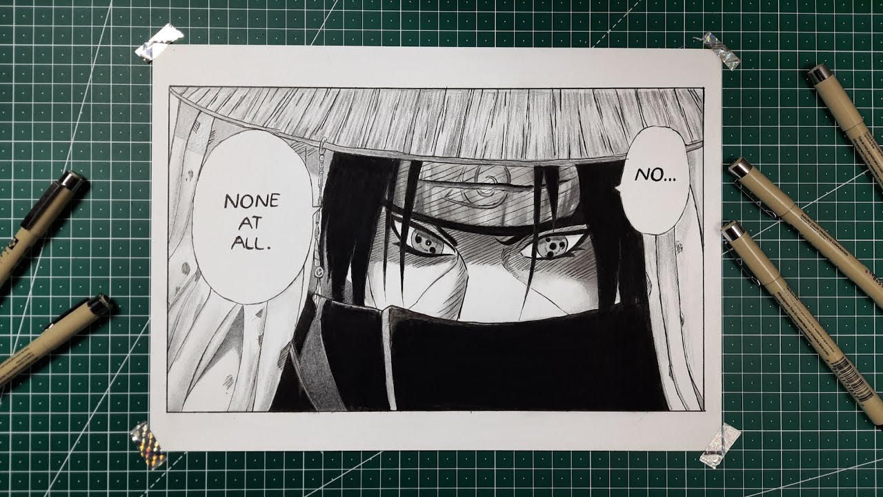 Speed Drawing ITACHI UCHIHA (Drawing Naruto Shippuden) Anime