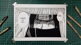 Drawing Itachi Uchiha | (うちは イタチ) | manga page | Naruto | #shorts #shortsvideo #youtubeshorts #art